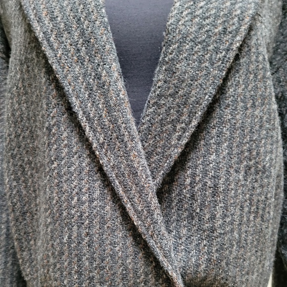 Vintage 100% Pure Virgin Wool 2 Waist-button Blazer Lrg - Picture 3 of 7